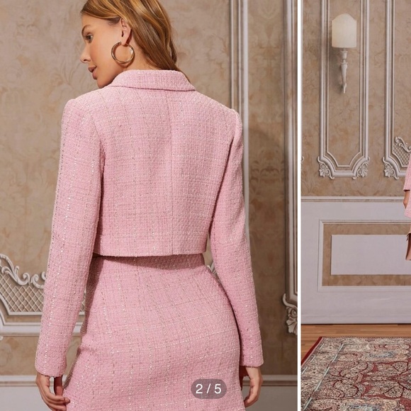 Tweed jacket and skirt set - Picture 3 of 5